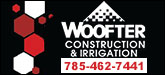 Woofter Construction & Irrigation Sponsorship Banner