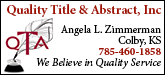 Quality Title & Abstract, Inc. Sponsorship Banner