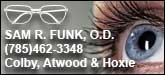 Sam R. Funk Optometrist Sponsorship Banner